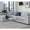 Harmony 3 Seater Dove Chaise Sofa
